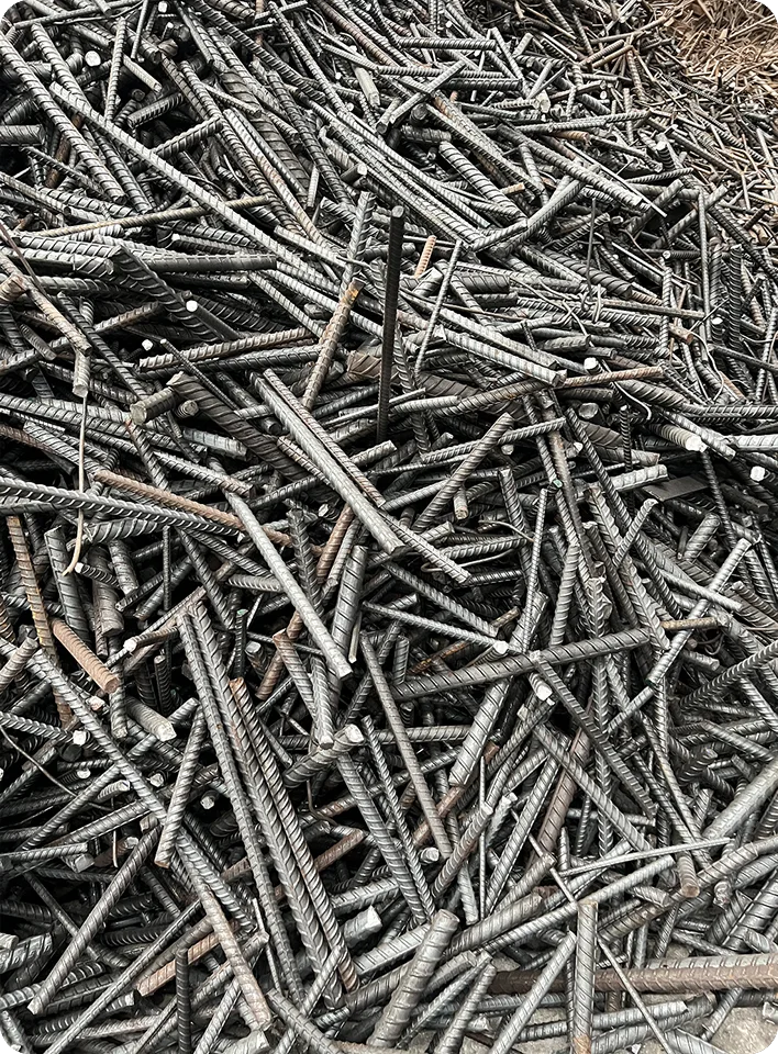 Rebar scrap steel from construction waste – เศษเหล็กเส้นจากงานก่อสร้าง เอพีเอ สตีล
